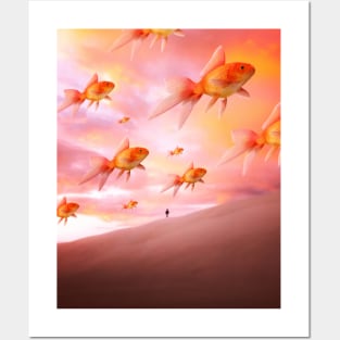 Goldfish Desert Posters and Art